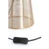 Stolová lampa Ø18x42 cm ABOSO svetlo zlatá