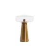 Stolová lampa Ø30x45 cm PLEAT sklo číre+zlaté