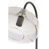 Stojaca lampa 45x29,5x160 cm SOLNA matná čierna + dymové sklo