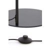 Stojaca lampa 45x29,5x160 cm SOLNA matná čierna + dymové sklo