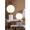 Stolová lampa Ø20x35 cm MEDINA antický bronz + matné biele sklo
