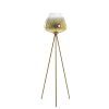 Stojanová lampa s trojnožkou Ø42x146 cm MAYSON sklo zlatá-číra+zlatá