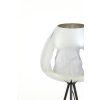 Stojanová lampa trojnožka Ø42x146 cm MAYSON dymové sklo+matná čierna