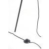 Stojanová lampa trojnožka Ø42x146 cm MAYSON dymové sklo+matná čierna