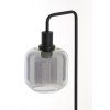 Stolová lampa 27x18x58 cm LEKAR čierna + dymové sklo