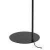 Stojaca lampa 45x28x160 cm RAKEL matná čierna+dymová