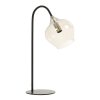 Stolová lampa E14 28x17x50,5 cm RAKEL matná čierna+dymová