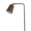 Stojaca lampa 32,5x23x147 cm SALOMO drevená potlač tmavohnedá