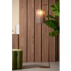 Stojaca lampa 33,5x28x155 cm DONIO drevená potlač d hnedá+d hnedá