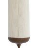 Stojaca lampa Ø23x159 cm DANIA drevená potlač d hnedá+lano krémová