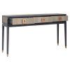 Konzola Bloomville mosadzná shagreen