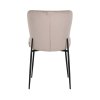 Jedálenská stolička Darby khaki zamatová s ohňovzdornou úpravou (sada 2 ks)