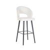 Barová stolička Savoy biela buclé