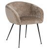 Jedálenská stolička Ruby taupe chenille
