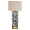 Stolová lampa Jaylee čierna/biela