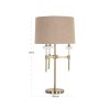 Stolová lampa Josie, brúsená zlatá