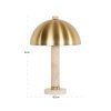 Stolová lampa Jara, brúsená zlatá