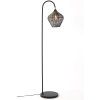 Stojaca lampa 35x30x160 cm ALVARO antický bronz + matná čierna