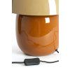 Stolová lampa Ø30x34 cm MIMOSA piesková+hnedá