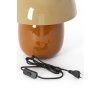 Stolová lampa Ø30x34 cm MIMOSA piesková+hnedá