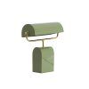 Stolová lampa 35x15,5x38 cm CARDONA svetlozelená+zlatá