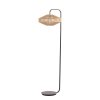 Stojaca lampa Ø43x164 cm LYRA prírodná+matná čierna