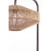 Stojaca lampa Ø43x164 cm LYRA prírodná+matná čierna