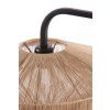 Stojaca lampa Ø43x164 cm LYRA prírodná+matná čierna