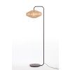 Stojaca lampa Ø43x164 cm LYRA prírodná+matná čierna