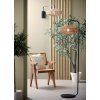 Stojaca lampa Ø43x164 cm LYRA prírodná+matná čierna