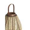 Hurricane Ø37x69,5 cm LINOA ľanová hnedá + drevo tmavohnedá